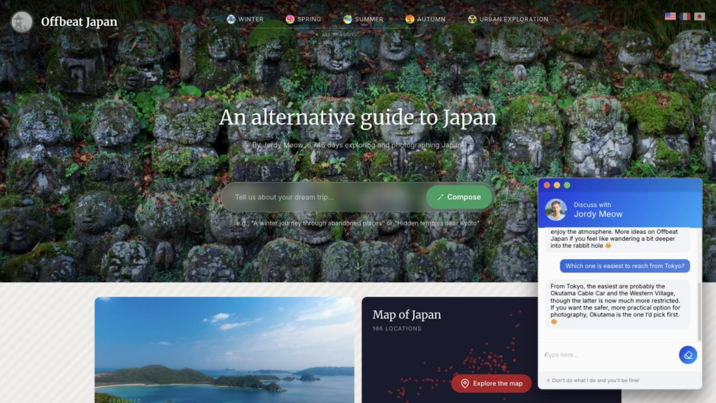 AI Engine — Chatbot live on a site