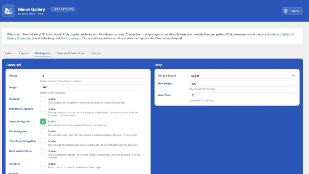 Meow Gallery — Pro Layouts